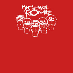 Свитшот хлопковый мужской Арт на группу My Chemical Romance, цвет: красный — фото 2