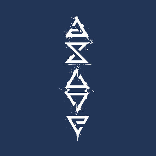 Мужской свитшот ЗНАКИ ВЕДЬМАКА THE WITCHER SYMBOL / Тёмно-синий – фото 3