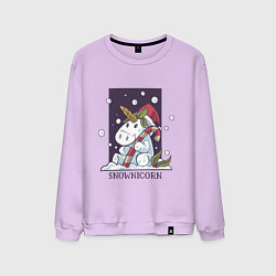 Свитшот хлопковый мужской Snownicorn, цвет: лаванда
