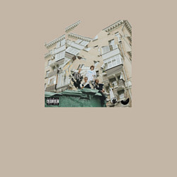 Свитшот хлопковый мужской Ghetto Mellow Melon bite Christmas, цвет: миндальный — фото 2