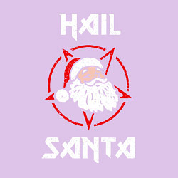 Свитшот хлопковый мужской Hail Santa, цвет: лаванда — фото 2