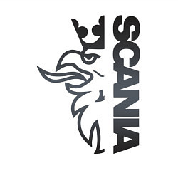 Свитшот хлопковый мужской Scania Орёл, цвет: белый — фото 2