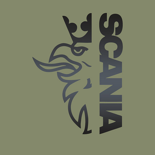 Мужской свитшот Scania Орёл / Авокадо – фото 3