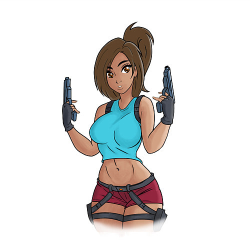 Мужской свитшот Lara Croft Tomb Raider / Белый – фото 3