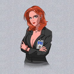 Свитшот хлопковый мужской Dana Scully X-Files, цвет: меланж — фото 2