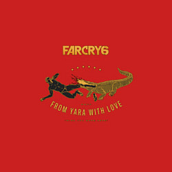 Свитшот хлопковый мужской Far Cry 6 - From Yara With Love, цвет: красный — фото 2