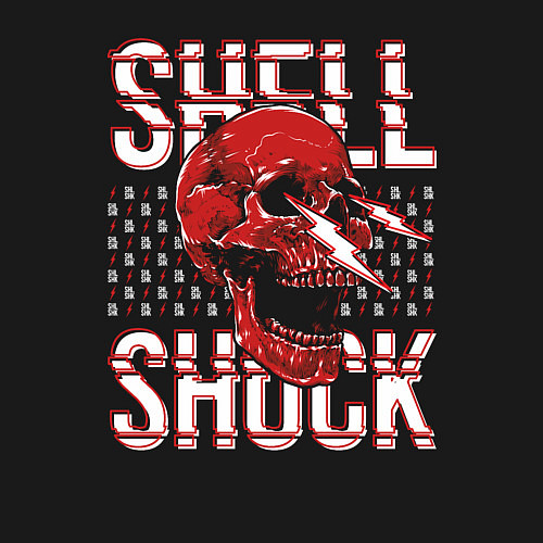 Мужской свитшот SHLSHK Skull Collection / Черный – фото 3