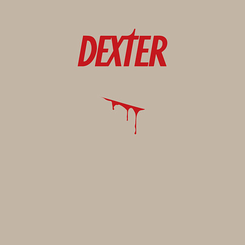 Мужской свитшот Декстер порез кровь / Миндальный – фото 3