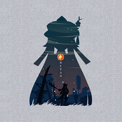 Свитшот хлопковый мужской Hu Tao Ху Тао, цвет: меланж — фото 2