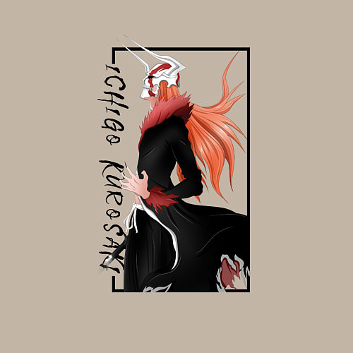 Мужской свитшот Ичиго Куросаки из аниме Блич / Миндальный – фото 3