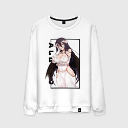 Свитшот хлопковый мужской Альбедо Albedo Повелитель, цвет: белый