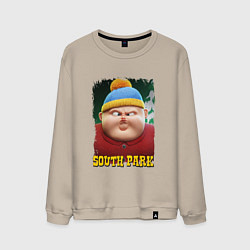 Свитшот хлопковый мужской Eric Cartman 3D South Park, цвет: миндальный