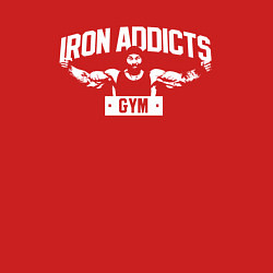 Свитшот хлопковый мужской Iron Addicts Gym, цвет: красный — фото 2