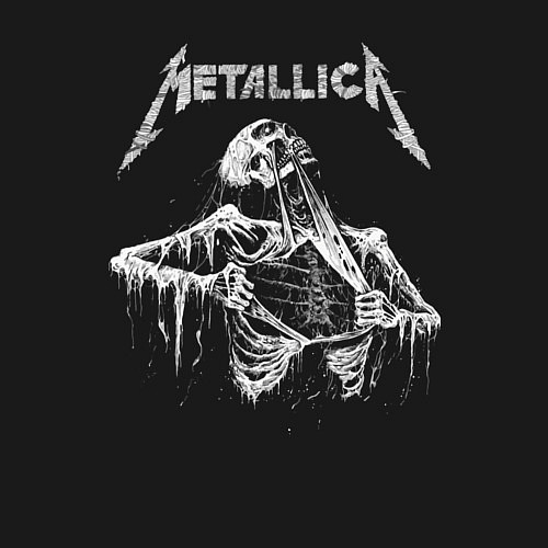 Мужской свитшот Metallica - thrash metal! / Черный – фото 3