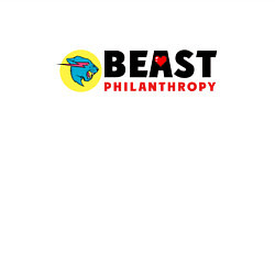 Свитшот хлопковый мужской Mr Beast Philanthropy, цвет: белый — фото 2