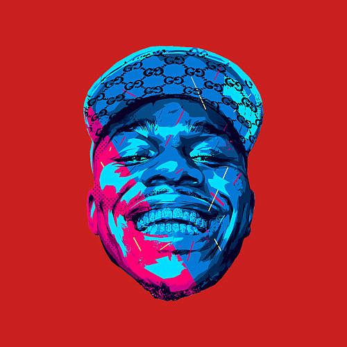 Мужской свитшот DaBaby Art / Красный – фото 3