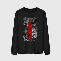 Свитшот хлопковый мужской BERSERK SWORD БЕРСЕРК МЕЧ, цвет: черный