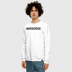 Свитшот хлопковый мужской Watch Dogs, цвет: белый — фото 2