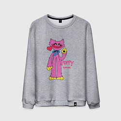Свитшот хлопковый мужской Kissy Missy Poppy Playtime, цвет: меланж