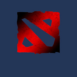 Свитшот хлопковый мужской ЧЁРНО КРАСНОЕ ЛОГО ДОТА 2 DOTA 2 LOGO, цвет: тёмно-синий — фото 2