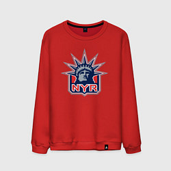 Свитшот хлопковый мужской Нью Йорк Рейнджерс New York Rangers, цвет: красный