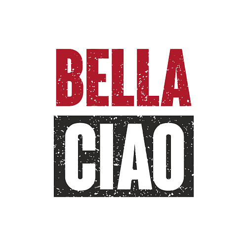 Мужской свитшот Bella Ciao - Money Heist / Белый – фото 3