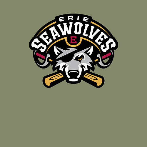 Мужской свитшот Sea Wolves - baseball team / Авокадо – фото 3