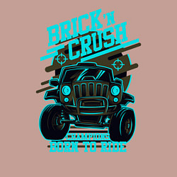 Свитшот хлопковый мужской Авто чемпион дорог, цвет: пыльно-розовый — фото 2