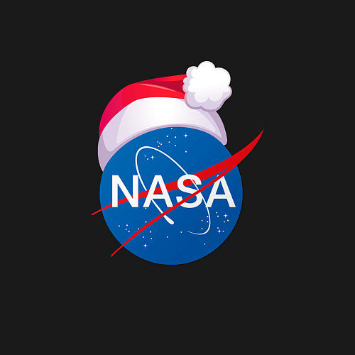 Мужской свитшот NASA NEW YEAR 2022 / Черный – фото 3