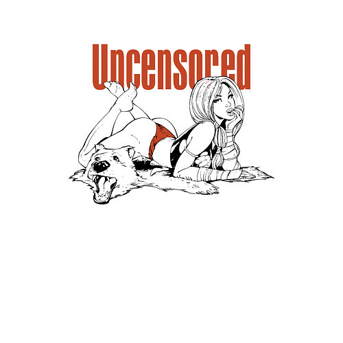 Мужской свитшот Uncensored / Белый – фото 3