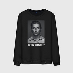 Свитшот хлопковый мужской Matthew McConaughey, цвет: черный