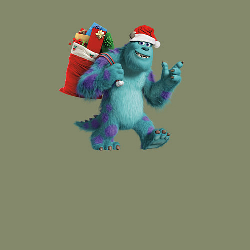 Мужской свитшот Sulley Сhristmas / Авокадо – фото 3