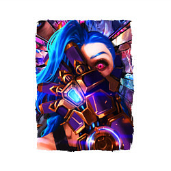 Свитшот хлопковый мужской ARCANE LOL JINX FACE LEAGUE OF LEGENDS, цвет: белый — фото 2