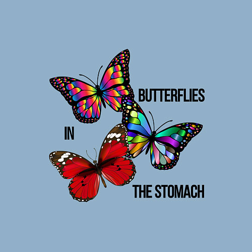 Мужской свитшот Butterflies in the stomach / Мягкое небо – фото 3