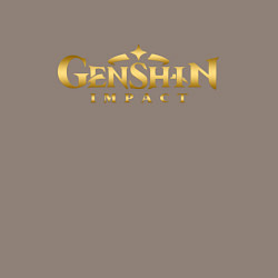 Свитшот хлопковый мужской GOLD LOGO GENSHIN IMPACT, цвет: утренний латте — фото 2