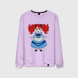 Свитшот хлопковый мужской Poppy Playtime doll 01, цвет: лаванда