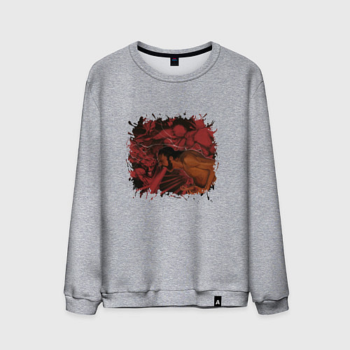 Мужской свитшот Боль Дюбуа Disco Elysium / Меланж – фото 1