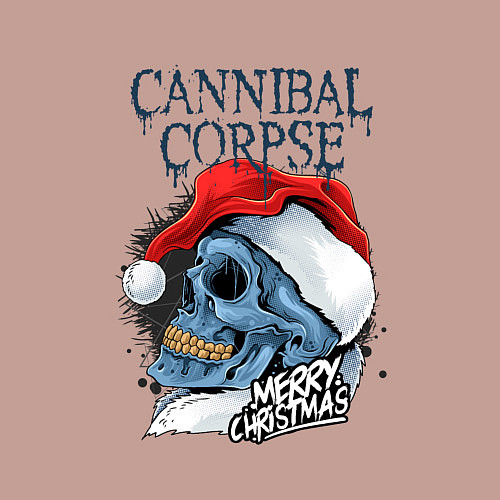 Мужской свитшот Cannibal Corpse Happy New Year / Пыльно-розовый – фото 3