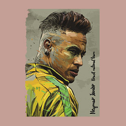 Свитшот хлопковый мужской Neymar Junior - Brazil national team, цвет: пыльно-розовый — фото 2