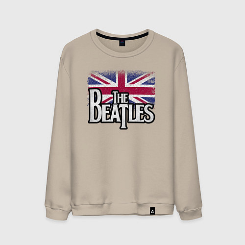 Мужской свитшот The Beatles Great Britain Битлз / Миндальный – фото 1