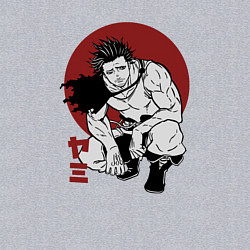Свитшот хлопковый мужской Ями Бог Разрушений, цвет: меланж — фото 2