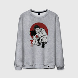 Свитшот хлопковый мужской Ями Бог Разрушений, цвет: меланж