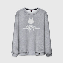 Мужской свитшот Stray: White Logo