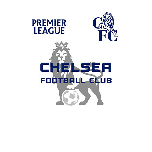 Мужской свитшот CHELSEA F C ЧЕЛСИ Ф К / Белый – фото 3