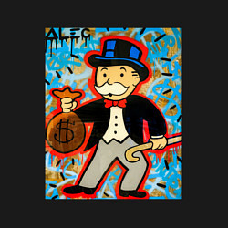 Свитшот хлопковый мужской Alec ART Monopoly, цвет: черный — фото 2