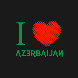 Свитшот хлопковый мужской Love Azerbaijan, цвет: черный — фото 2