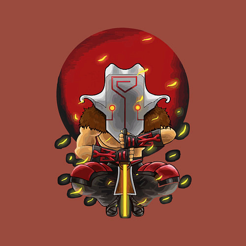 Мужской свитшот Juggernaut Dota 2 / Кирпичный – фото 3