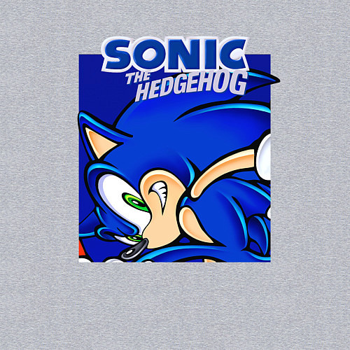 Мужской свитшот Sonic Adventure Sonic / Меланж – фото 3