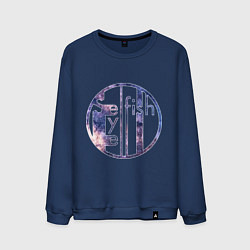 Свитшот хлопковый мужской Selfisheye logo, цвет: тёмно-синий
