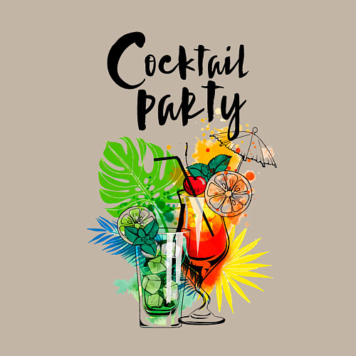 Мужской свитшот Cocktail Party / Миндальный – фото 3